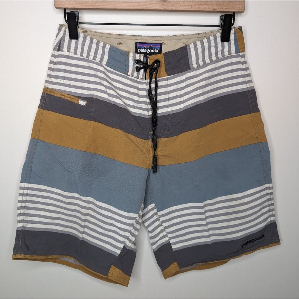 Patagonia Wavefarer Striped Board Shorts | Size 29